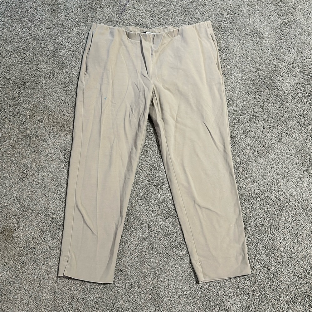 J. Jill Essential Cotton Stretch Size 20. Zip pockets. Pull on.